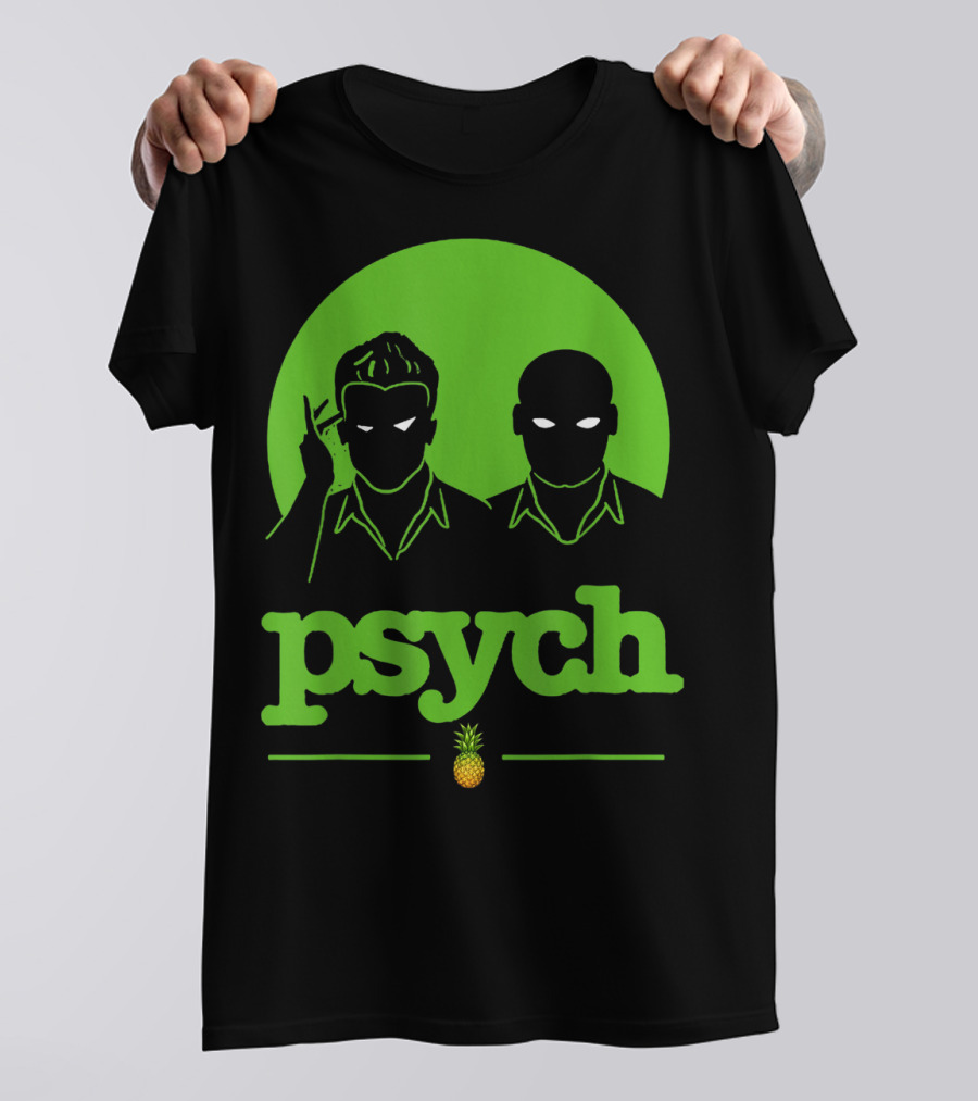 Psych Gus Shawn Spencer Funny Unique Pineapple T-Shirt