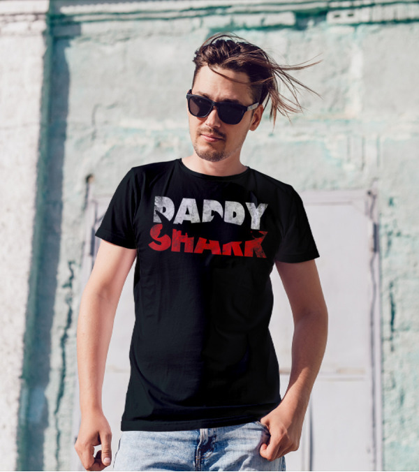 Daddy Shark From Wife Son Daughter Father's Day Family Matching T-Shirt