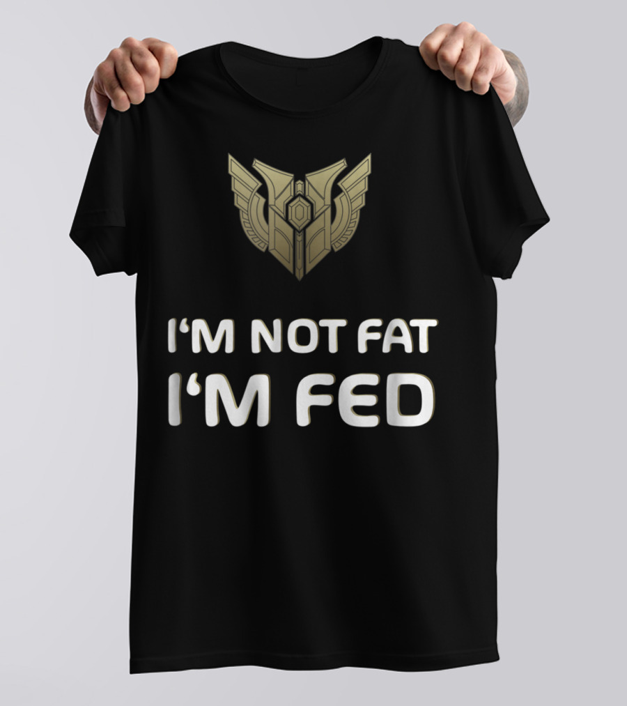 I'm Not Fat I'm Fed Mastery Level 7 Winged T-Shirt