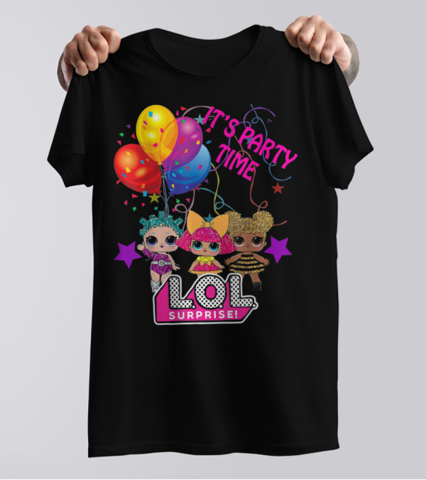 LOL Surprise It's Party Time Balloons And Characters T-Shirt