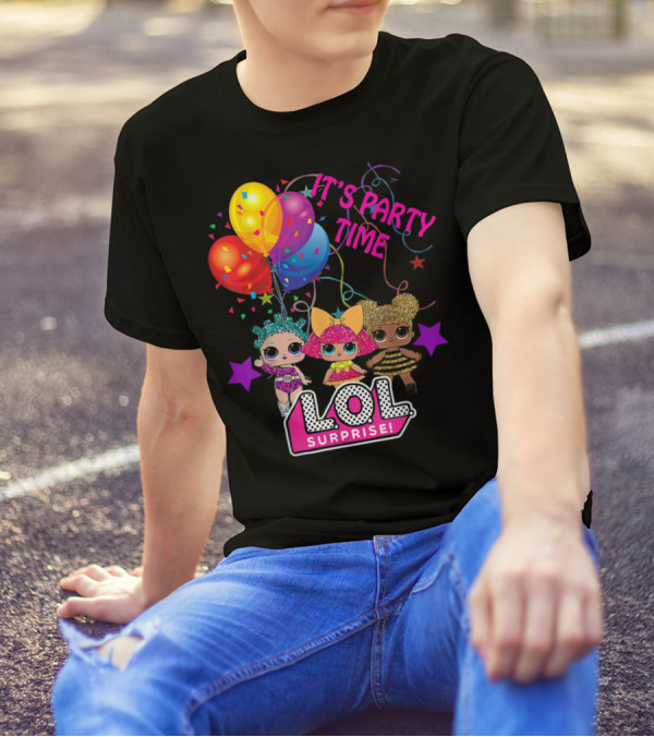 LOL Surprise It's Party Time Balloons And Characters T-Shirt