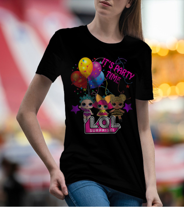 LOL Surprise It's Party Time Balloons And Characters T-Shirt