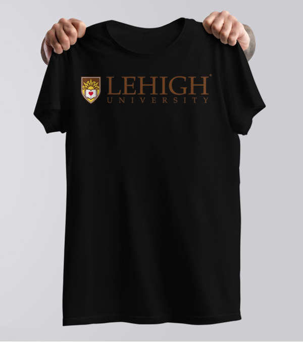 Lehigh University Logo With Shield Emblem And Mountain Hawks Ncaa Pplhu01 T-Shirt