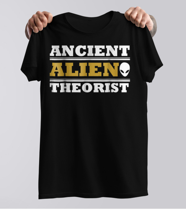 Ancient Alien Theorist Alien Head Space Exploration Day T-Shirt