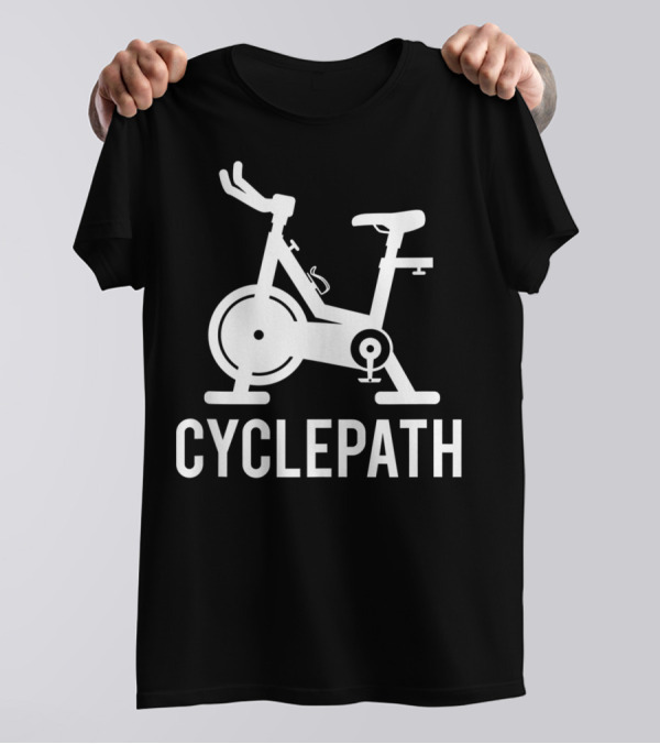Cyclepath Spin Funny Workout Gym Spinning Class Pun T-Shirt