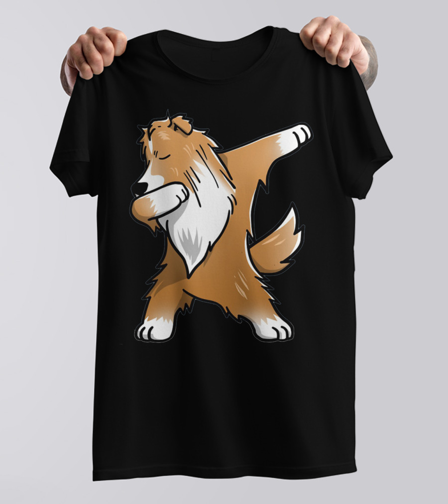 Shetland Sheepdog Sheltie Dabbing Dab Pose T-Shirt