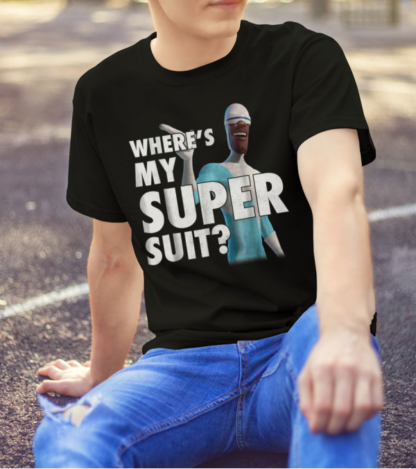 Disney Pixar Incredibles Frozone Where's My Super Suit? T-Shirt