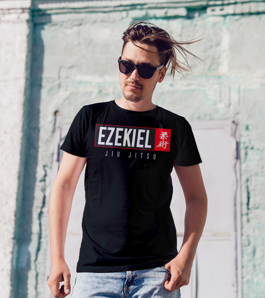 Ezekiel Jiu Jitsu BJJ Brazilian Jujitsu Kanji Martial Arts T-Shirt