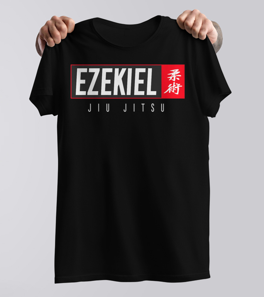 Ezekiel Jiu Jitsu BJJ Brazilian Jujitsu Kanji Martial Arts T-Shirt