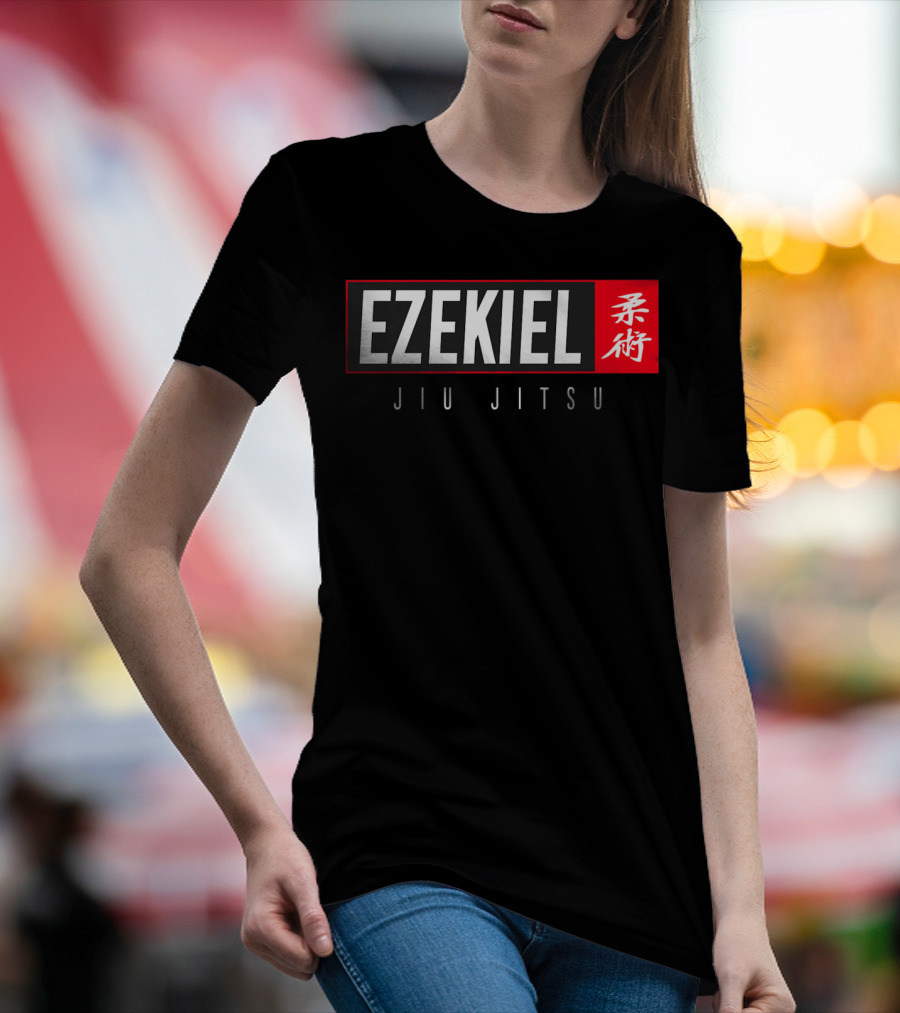 Ezekiel Jiu Jitsu BJJ Brazilian Jujitsu Kanji Martial Arts T-Shirt
