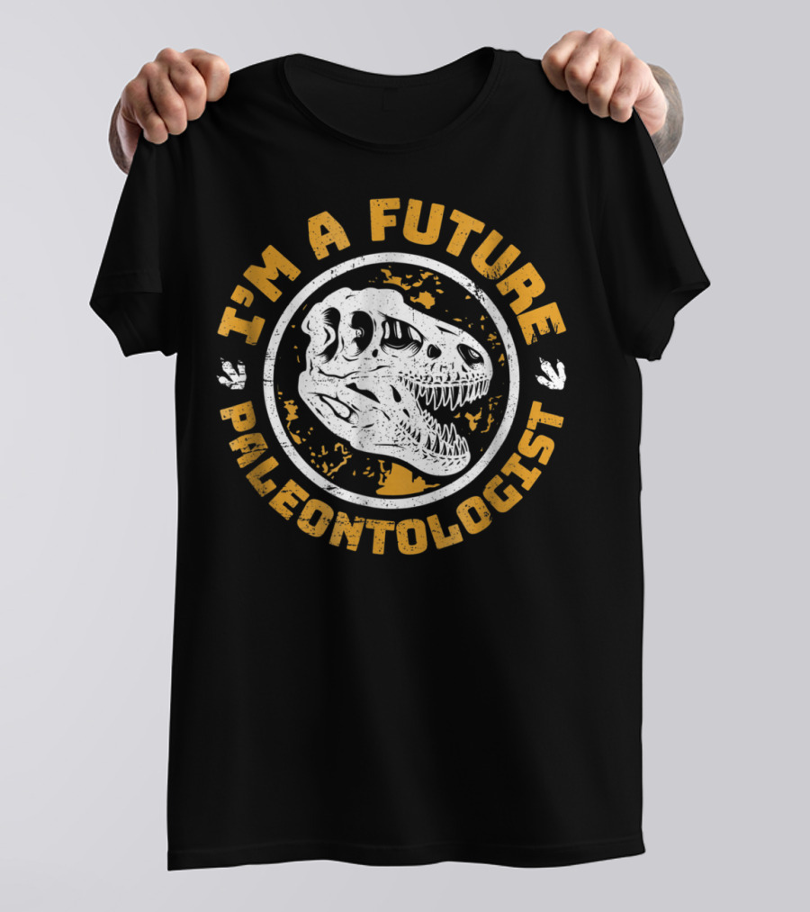 I'm A Future Paleontologist Dinosaur Skull T-Shirt