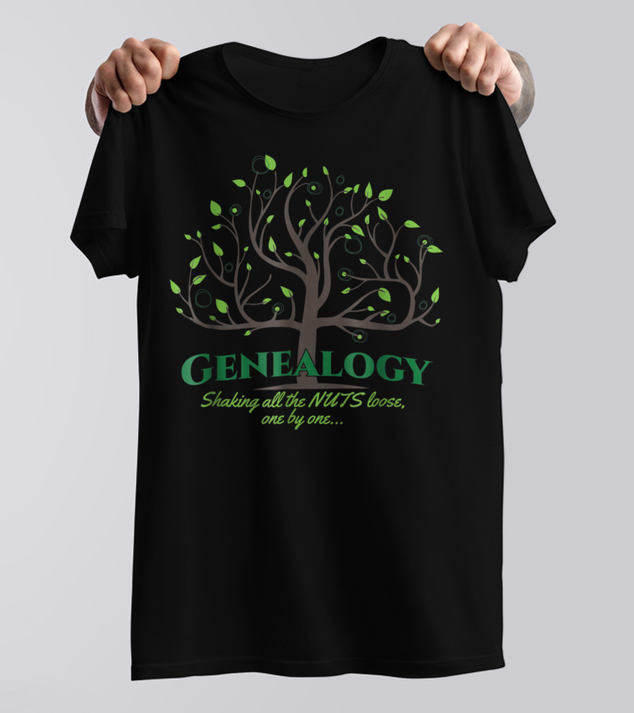 Genealogy Shaking All The Nuts Loose Family Tree T-Shirt