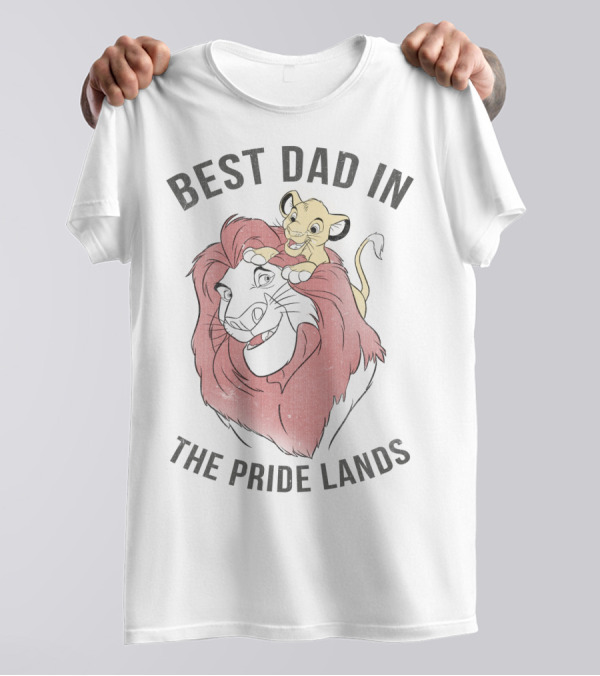 Best Dad In The Pride Lands Disney Lion King Simba Mufasa T-Shirt