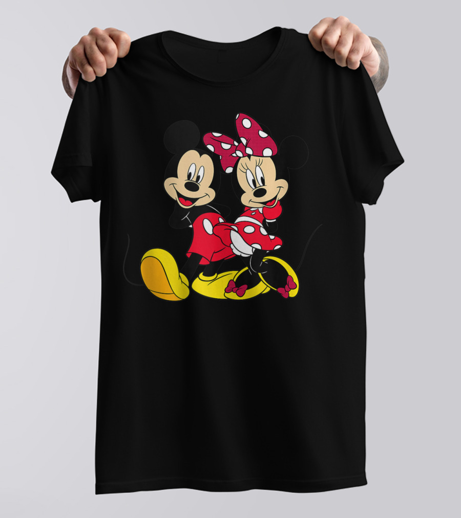 Disney Big Mickey Mouse And Minnie Mouse Classic T-Shirt