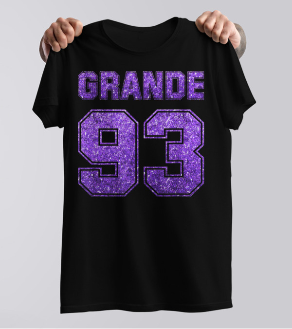 Grande 93 Purple Glitter Deluxe T-Shirt