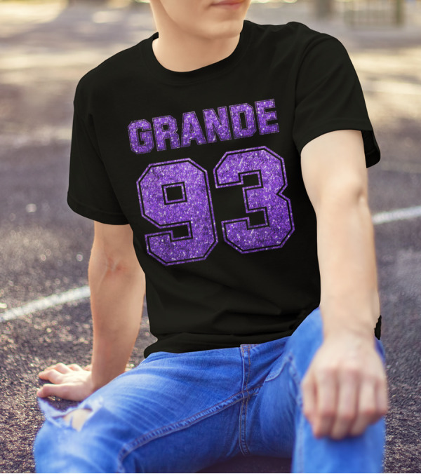 Grande 93 Purple Glitter Deluxe T-Shirt
