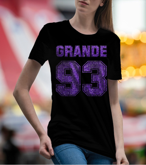 Grande 93 Purple Glitter Deluxe T-Shirt