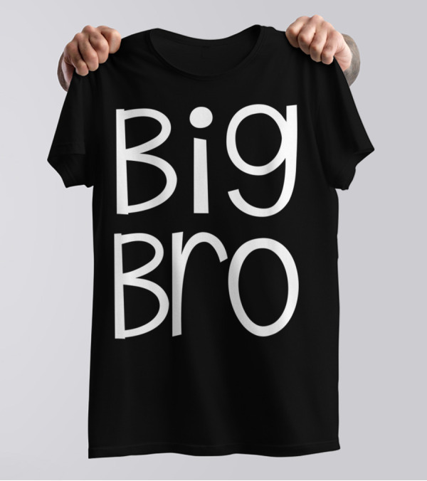 Big Bro Kids Older Brother Boys Siblings Day T-Shirt