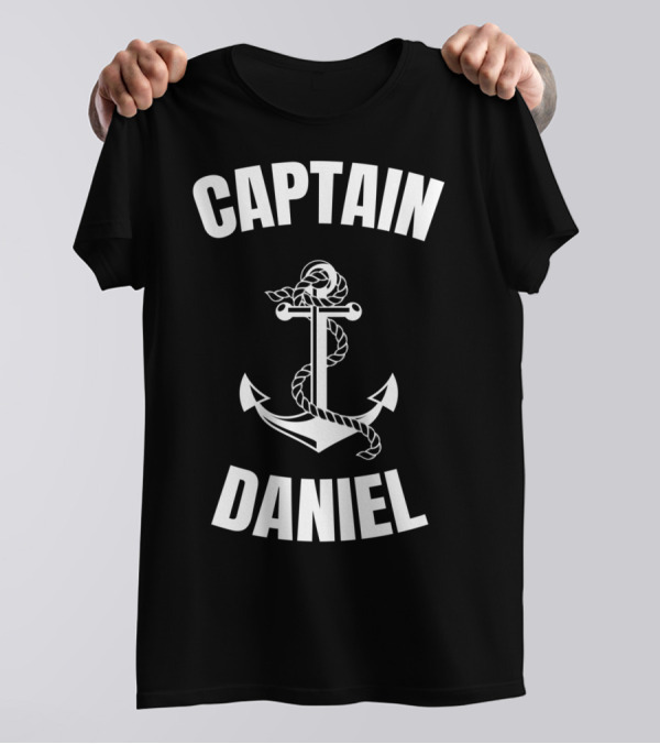 Captain Daniel Anchor Nautical Boat Captain T-Shirt