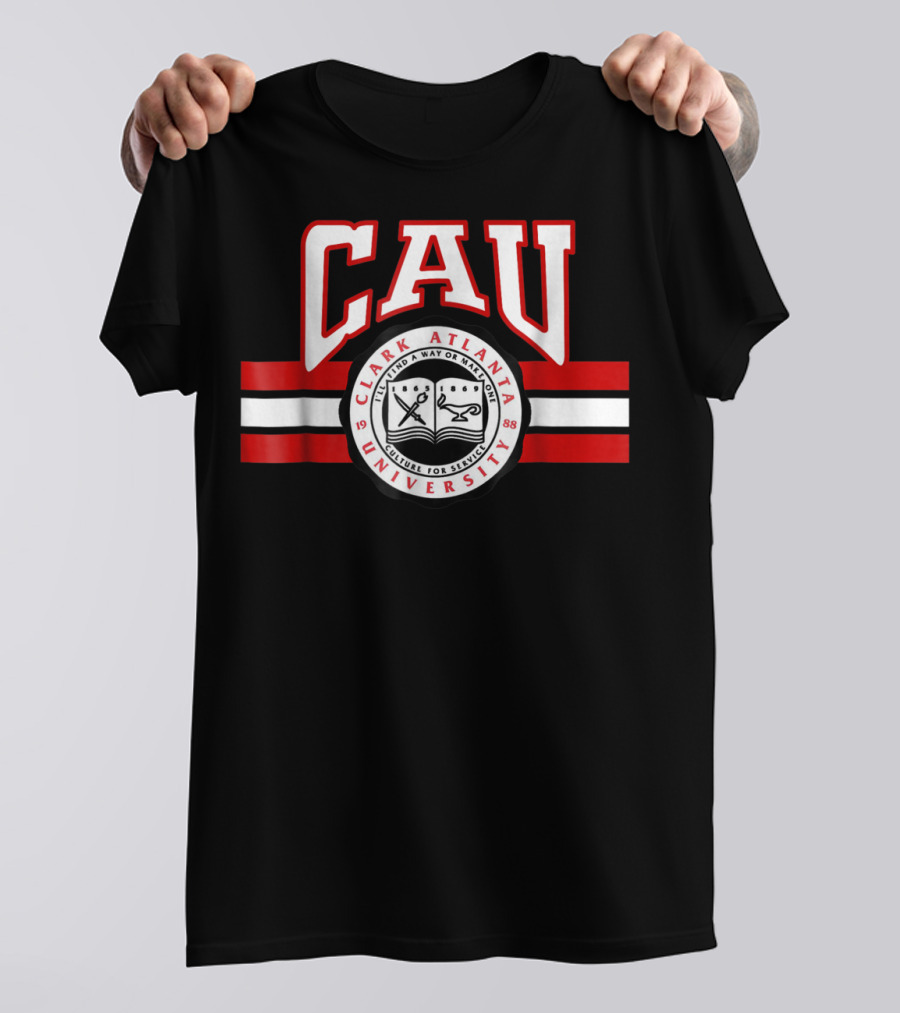Clark Atlanta University CAU 1988 HBCU College For Service Seal T-Shirt