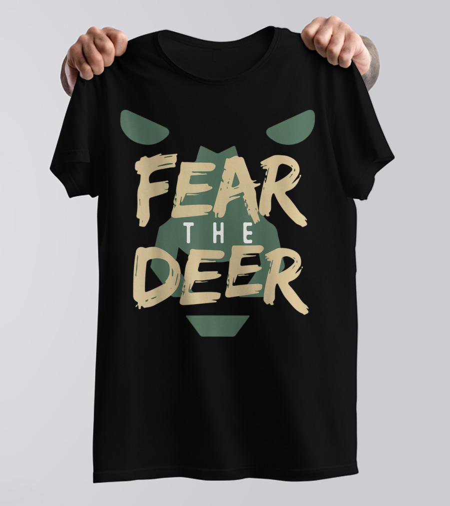 Fear The Deer Milwaukee Basketball Bucks Fans T-Shirt