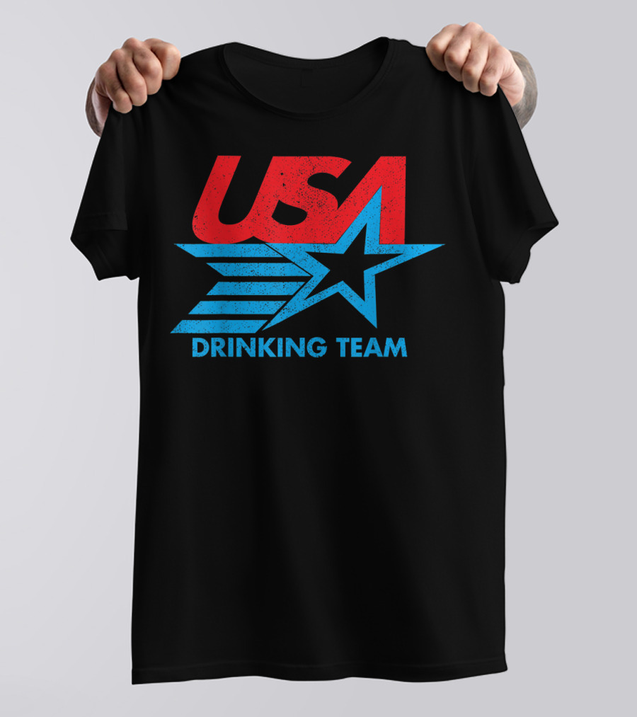 USA Drinking Team Funny Independence Day 4th Of July T-Shirt