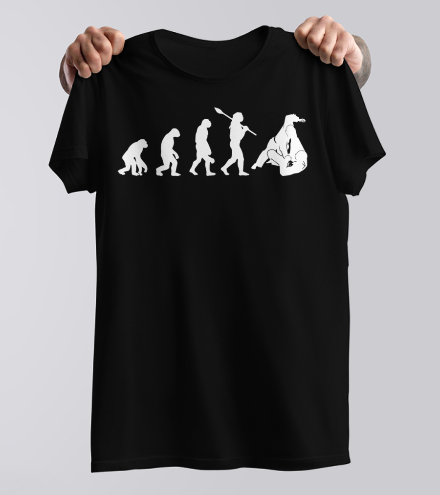 Evolution Of Jiu Jitsu Grappling Martial Arts Comedy T-Shirt
