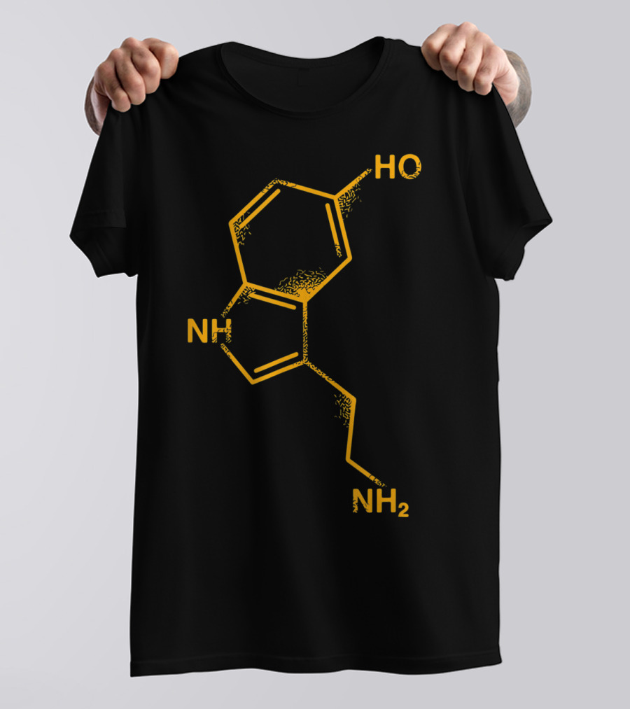 Happiness Serotonin Molecule Chemistry Science T-Shirt