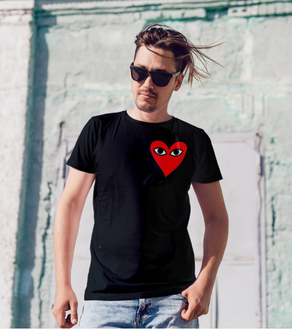 Heart For Comme Des Garçons Red Eye T-Shirt