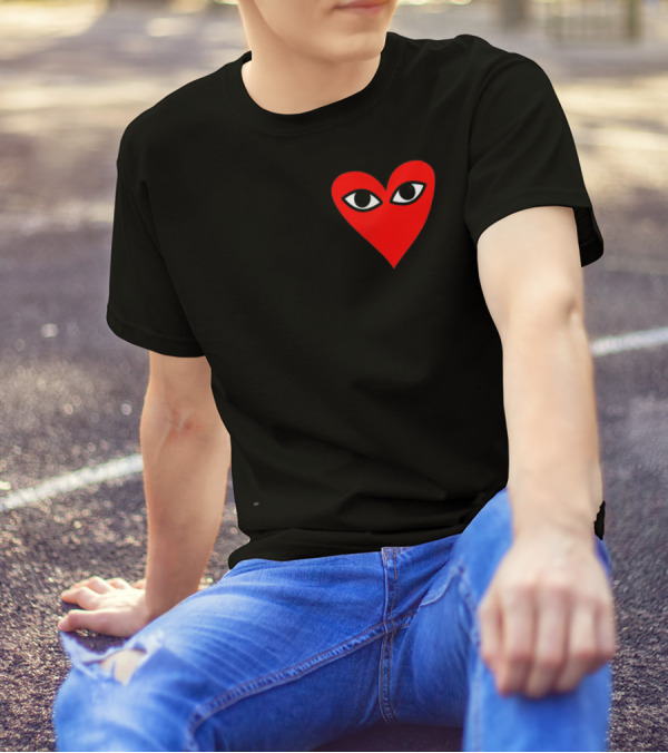 Heart For Comme Des Garçons Red Eye T-Shirt