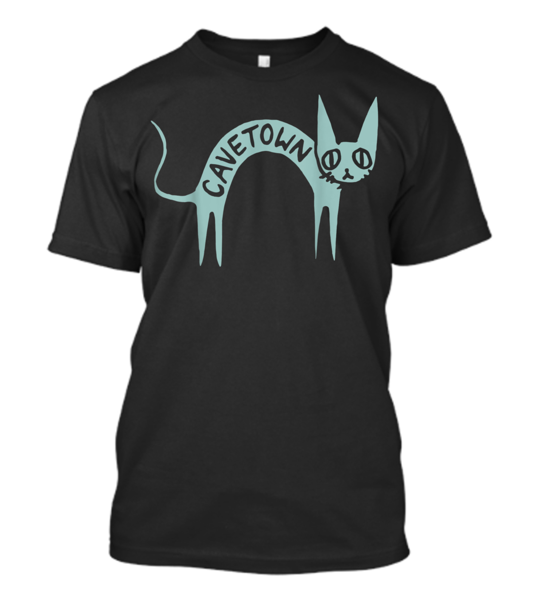 Cavetown Arched Fig Cat Drawing T-Shirt