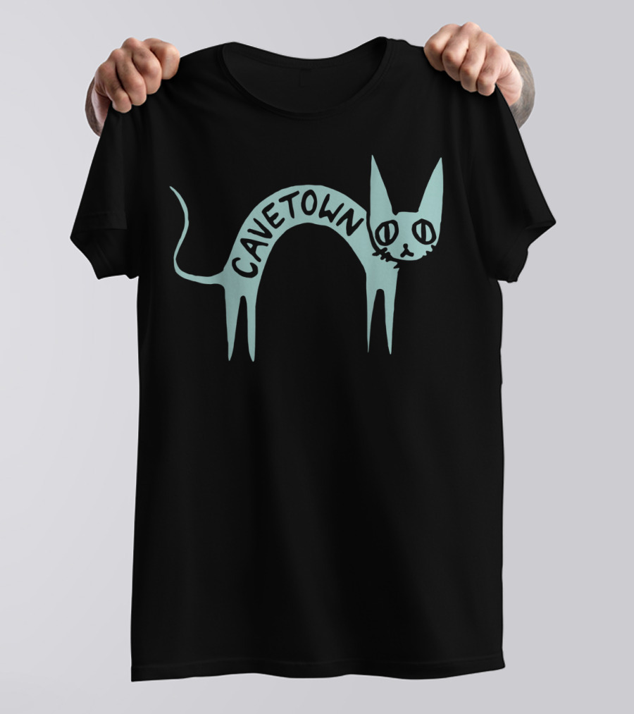 Cavetown Arched Fig Cat Drawing T-Shirt