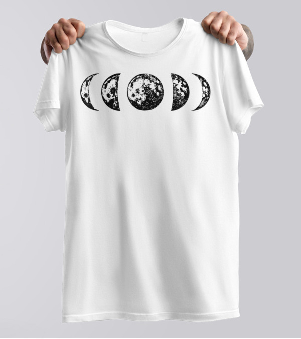 Cool Moon Phases La Luna Phases Lunar Cycle T-Shirt