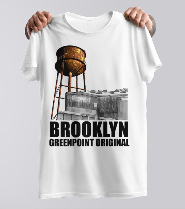 Brooklyn Greenpoint Original Water Tower Skyline T-Shirt