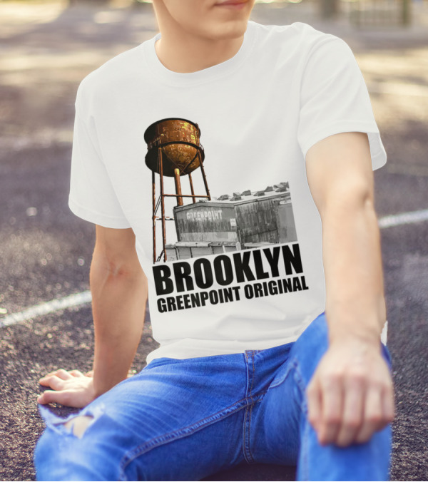 Brooklyn Greenpoint Original Water Tower Skyline T-Shirt