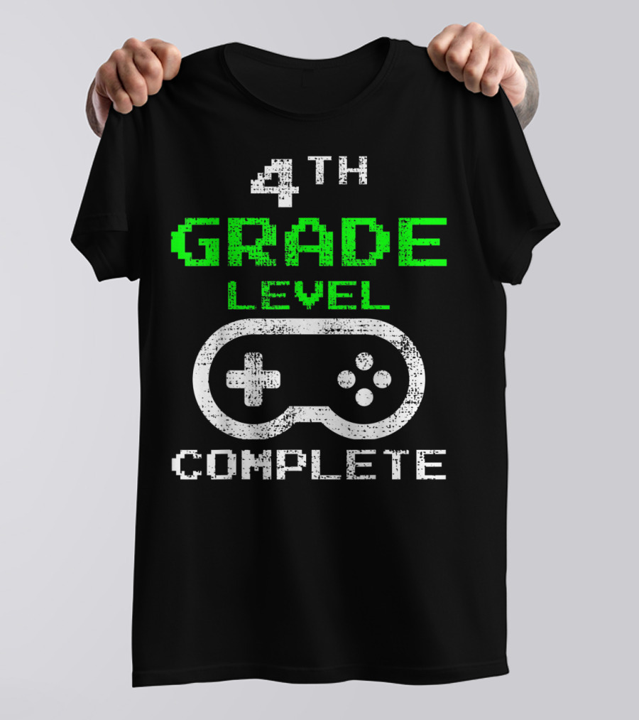 4Th Grade Level Complete Gamer Controller T-Shirt