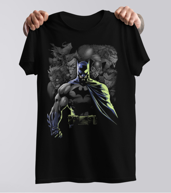 Batman And Villains Unleashed Gotham's Rogues Gallery Showdown T-Shirt