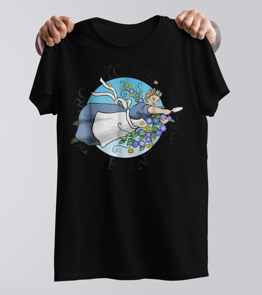 Grow Your Own Happiness Gardening Blossoms T-Shirt