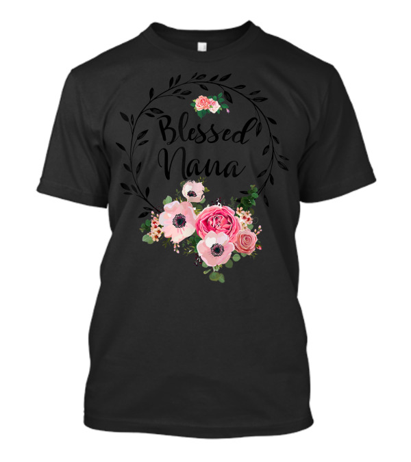 Blessed Nana Mother's Day Floral T-Shirt