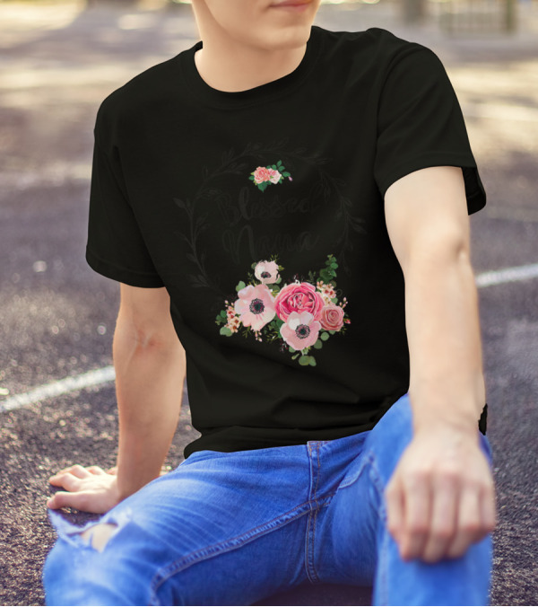 Blessed Nana Mother's Day Floral T-Shirt