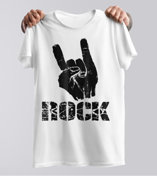 Born To Be Rock Star Hand Horns Rock Gesture T-Shirt