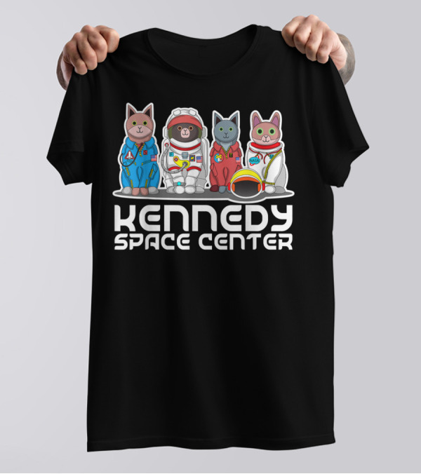 Kennedy Space Center Cats Astronaut Suits NASA T-Shirt