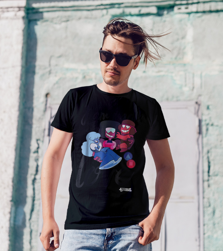 CN Steven Universe I Am Made Of Love Fusion Garnet Sapphire Ruby T-Shirt