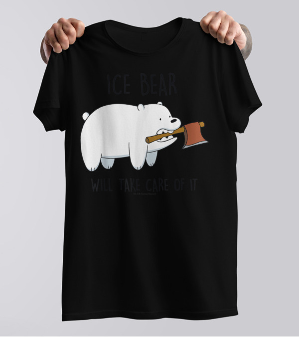 CN We Bare Bears Ice Bear Will Take Care Of It Cartoon Network T-Shirt