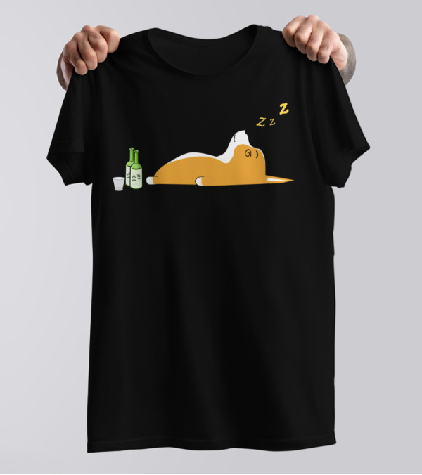 Corgi Nightlife Soju Snooze ZZZ T-Shirt