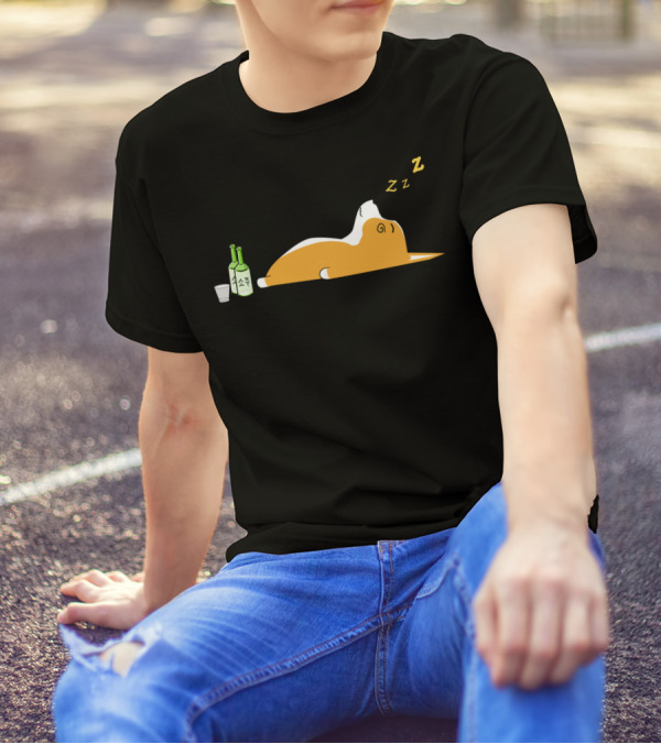 Corgi Nightlife Soju Snooze ZZZ T-Shirt