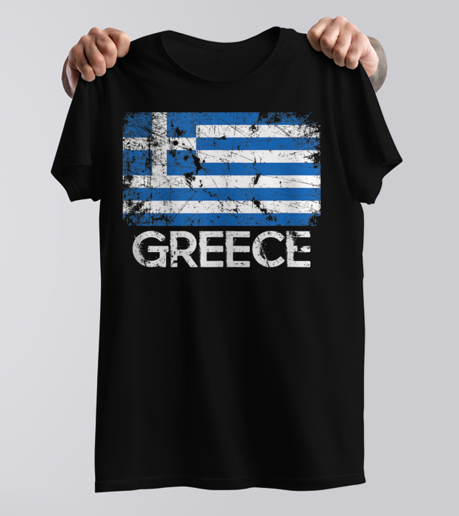 Greece Vintage Flag Greek Design Made In Greece T-Shirt