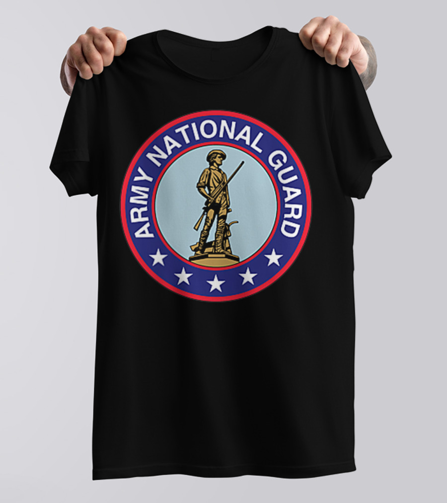 Army National Guard Veteran Morale Emblem T-Shirt
