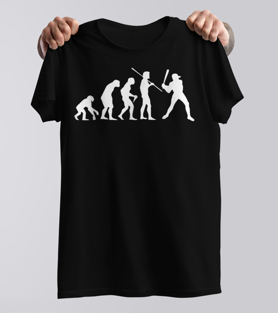 Evolution Of Baseball Player T-Shirt