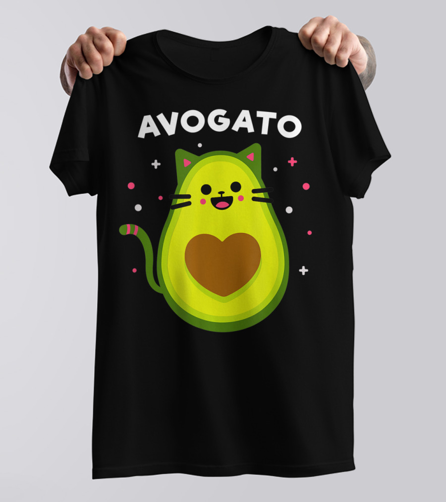 Avogato Cat Avocado Lover Cute Cat Avogato T-Shirt